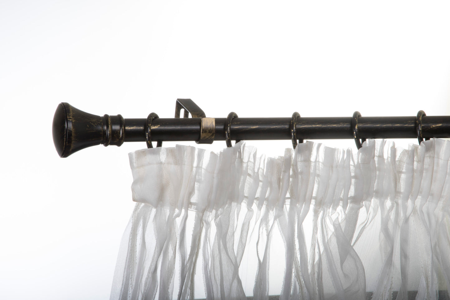 Kit galerie extensibilă Tiara Alb-Auriu 120-220 cm