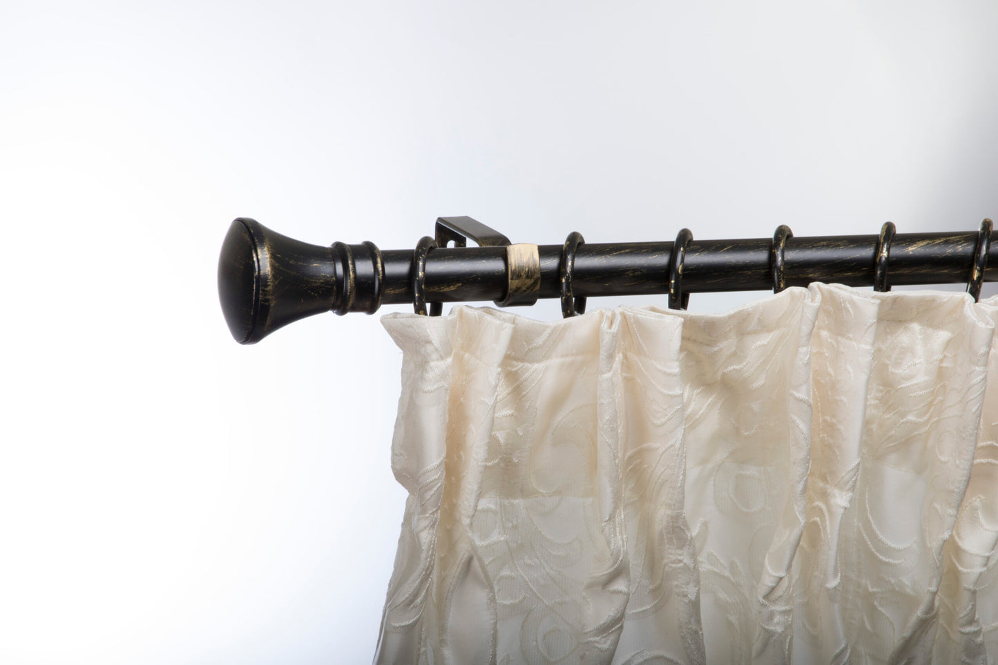 Kit galerie extensibilă Tiara Alb-Auriu 120-220 cm