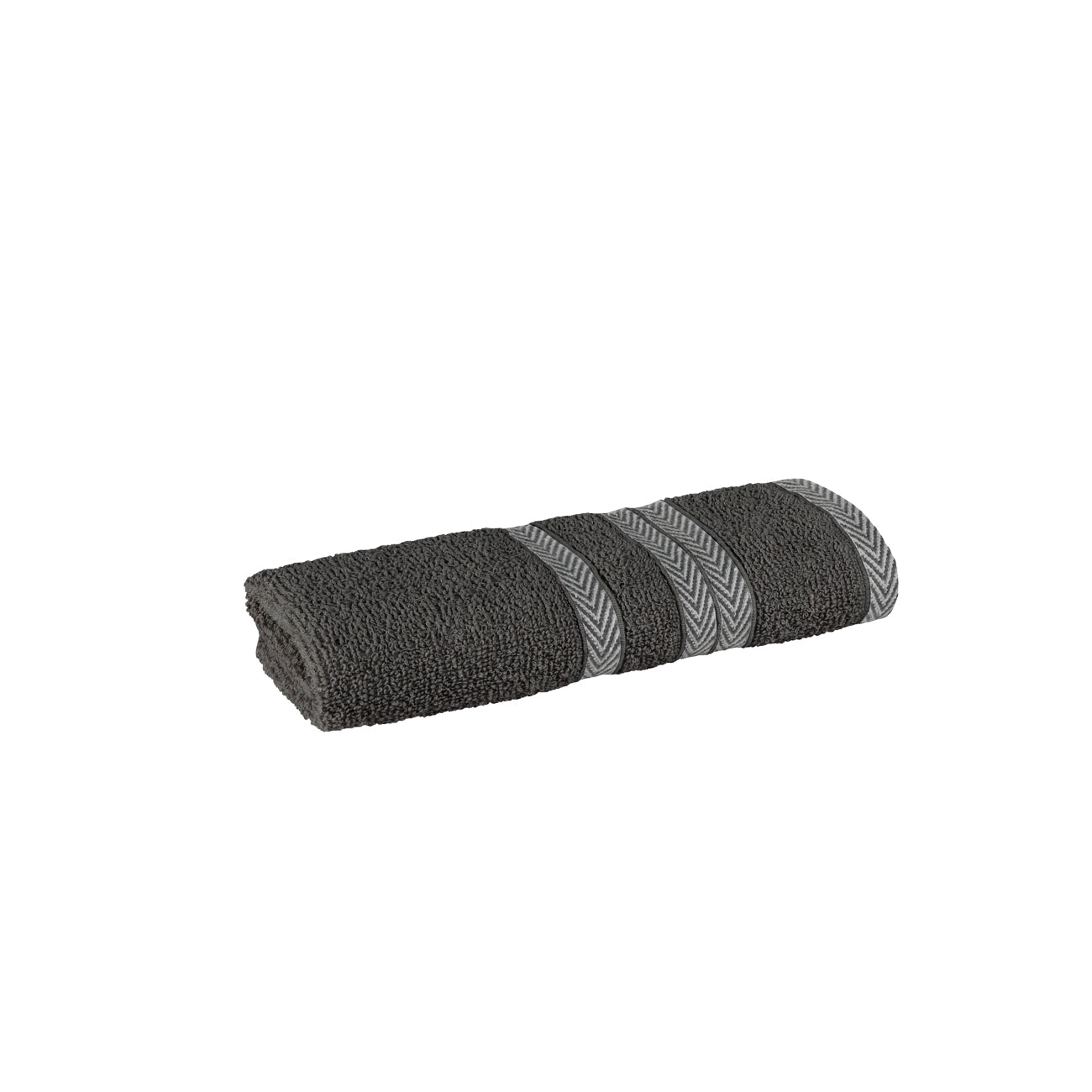 Bath towel CRYSTAL DARK GREY 30/50 cm 100% cotton