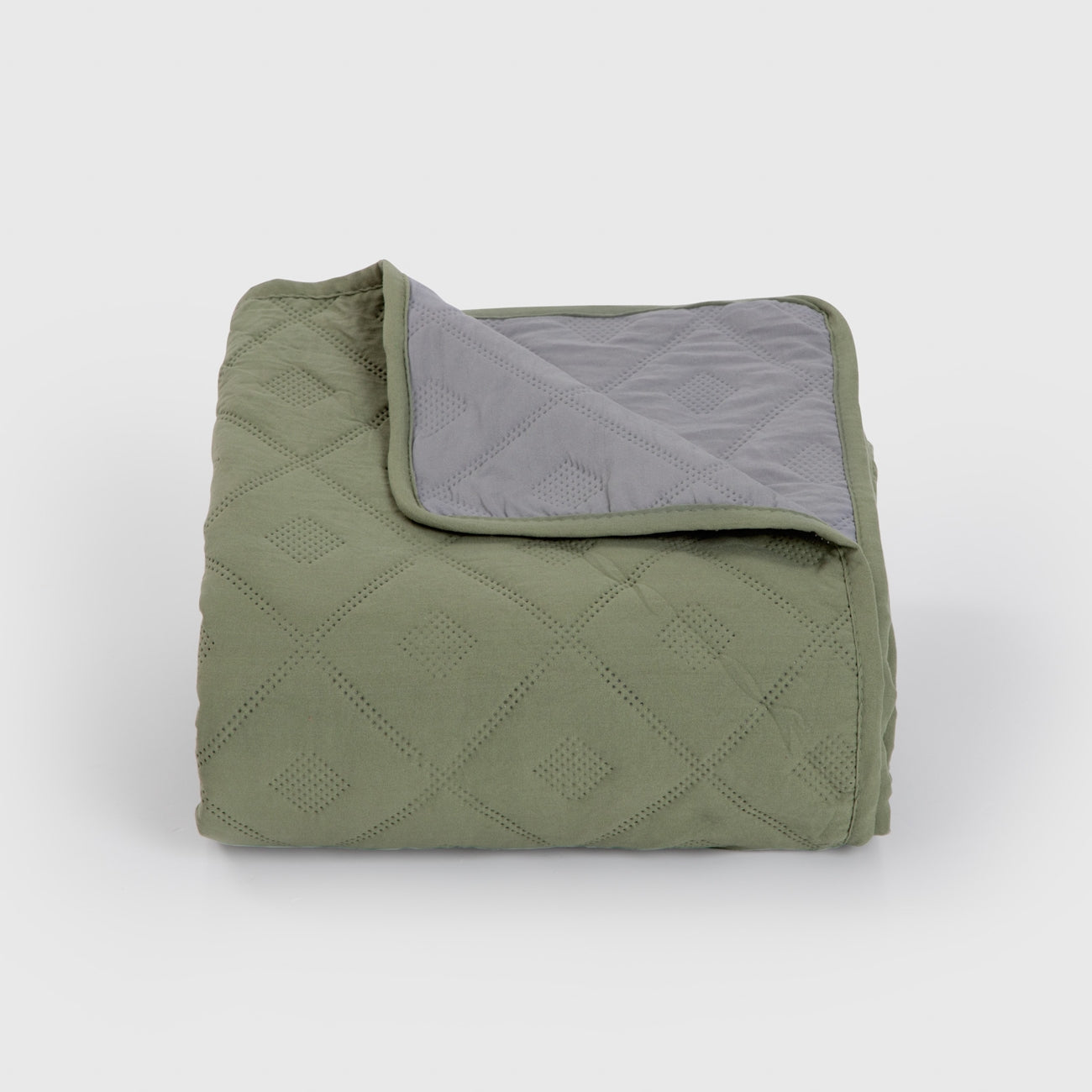 Cuvertura pentru pat ARENA 200/220 cm verde si gri
