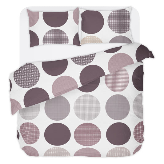 Lenjerie de pat AVA fara cearsaf de pat 100% bumbac ranforce 3 piese