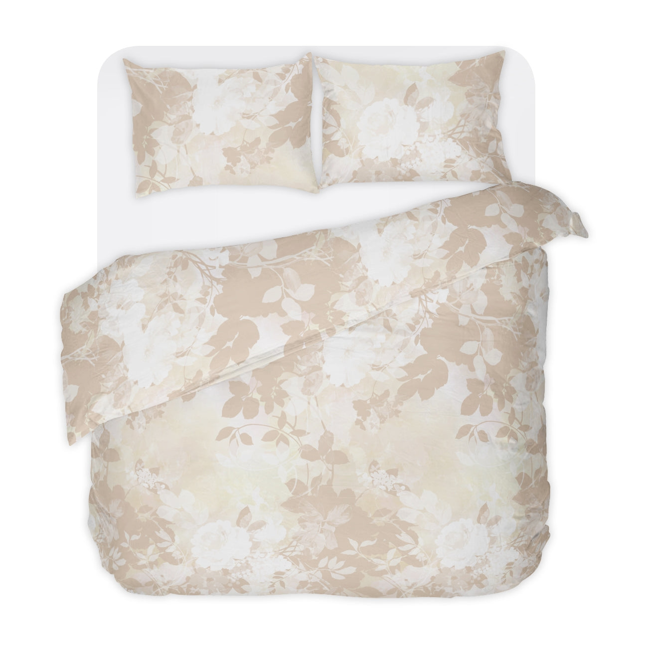 Lenjerie de pat dublu LEA fara cearsaf de pat 100% bumbac ranforce 3 piese