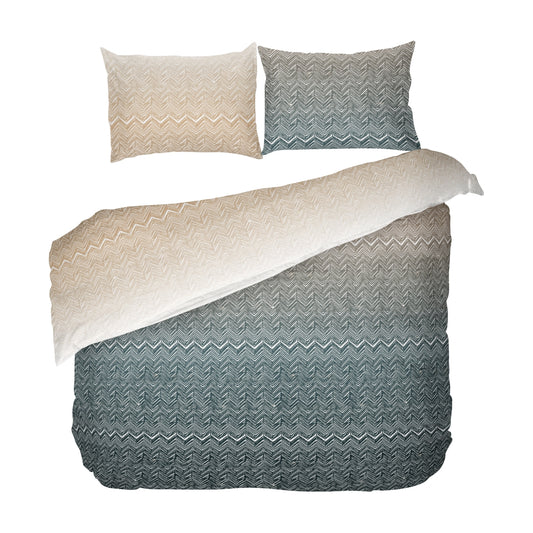 Lenjeria de pat SIERRA fara cearsaf de pat 100% bumbac ranforce 3 piese