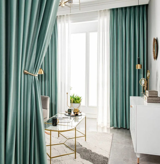 Draperie catifea Velvet 810, verde mentă deschis