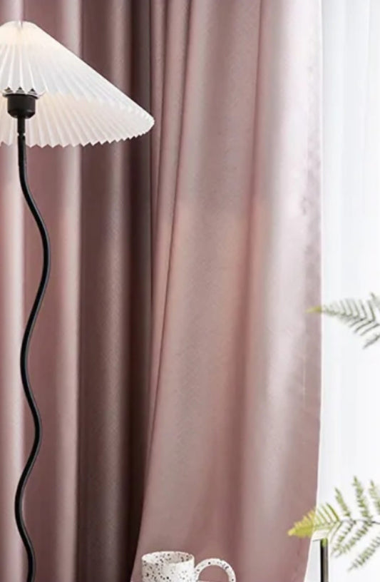 Draperie blackout U4794, rose,  grad de opacitate ridicata