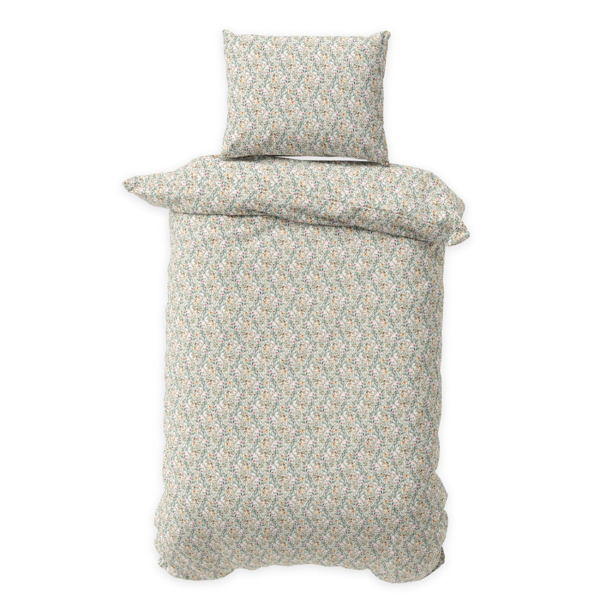 Lenjerie de pat fara cearsaf de pat FIORI 100% bumbac ranforce 2 piese