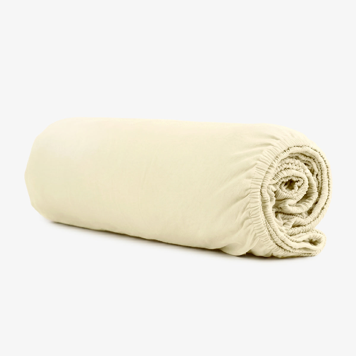 Cearsaf de pat cu elastic ECRU NOU  140/200/25 cm 100% bumbac ranforce