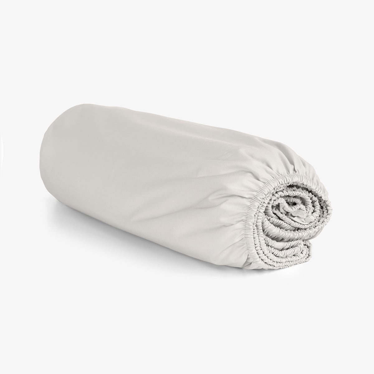 Cearsaf de pat cu elastic GRI DESCHIS PERCALE 200/200/30 cm