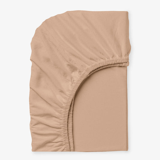 Cearsaf de pat cu elastic CAPPUCCINO 120/200/25 cm 100% bumbac ranforce