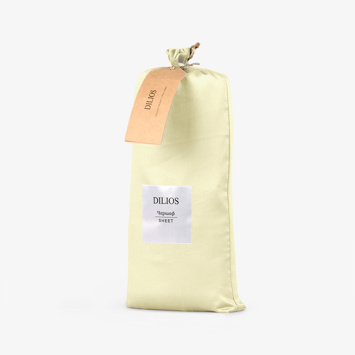 Cearsaf de pat normal SATEEN ECRU 150/260 cm 100% bumbac satinat