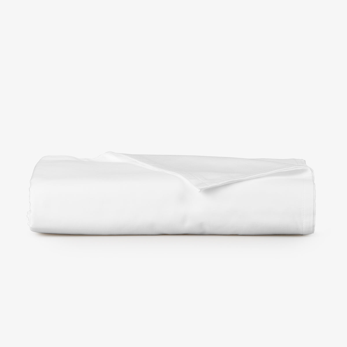 Cearsaf de pat normal SATEEN ALB 150/260 cm 100% bumbac satinat