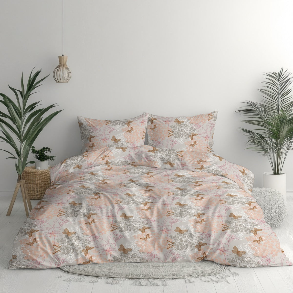 Lenjeria de pat FLORANCE 100% Bumbac Ranforce 3 piese