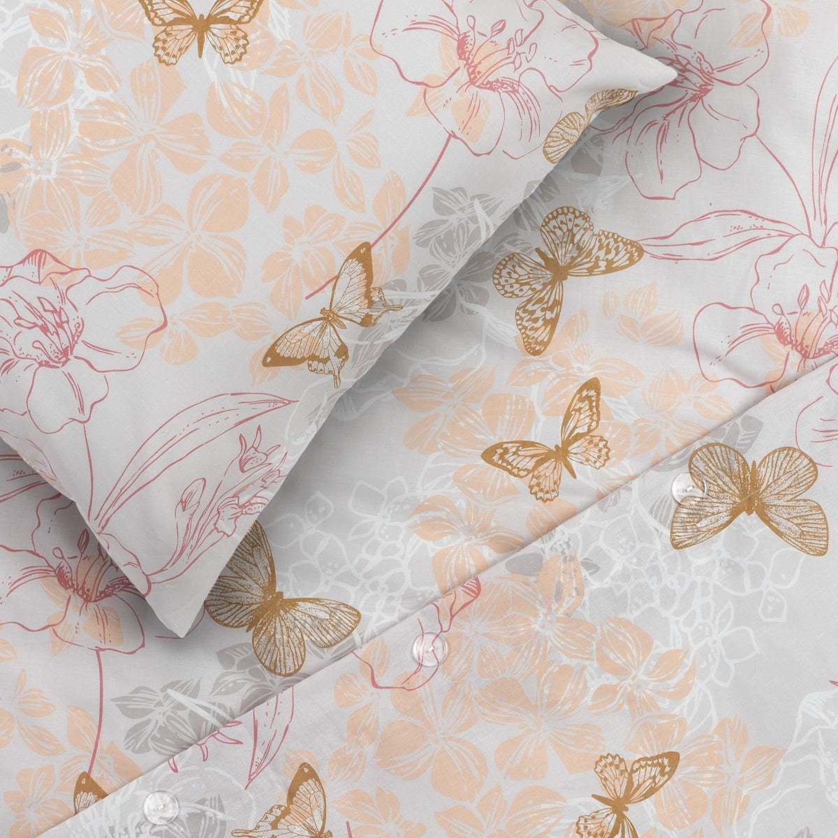 Lenjeria de pat FLORANCE 100% Bumbac Ranforce 3 piese