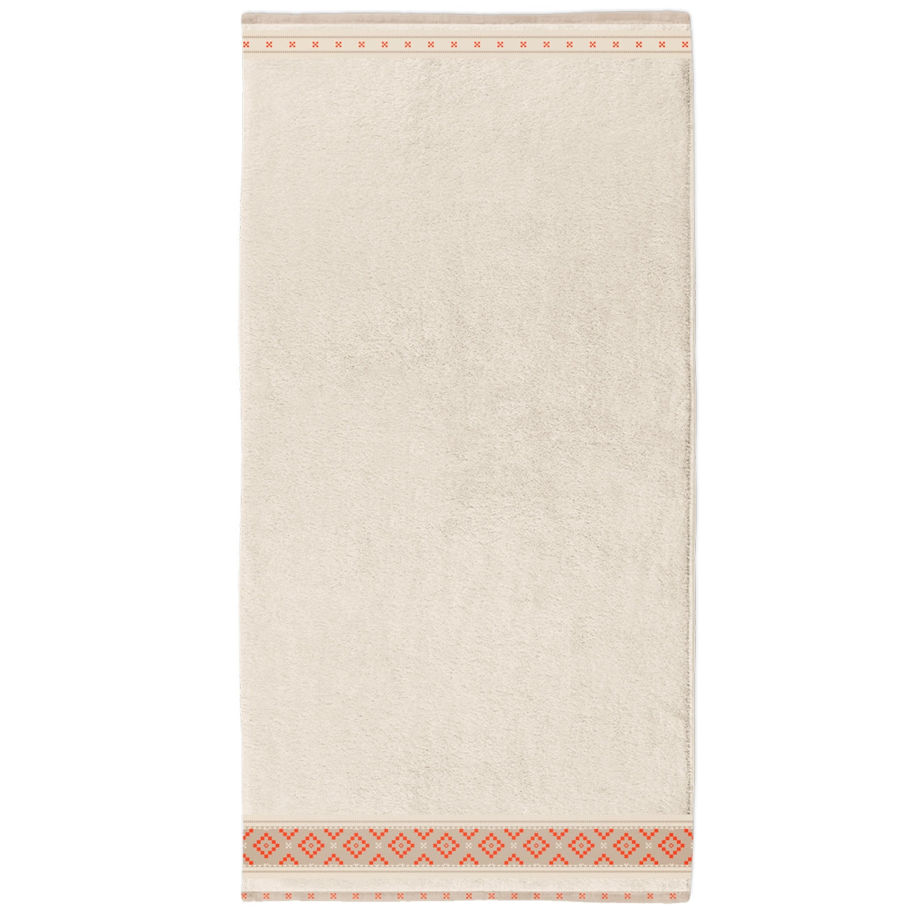 Prosop de baie FOLKLORE ECRU 100% micro bumbac 70/140 cm