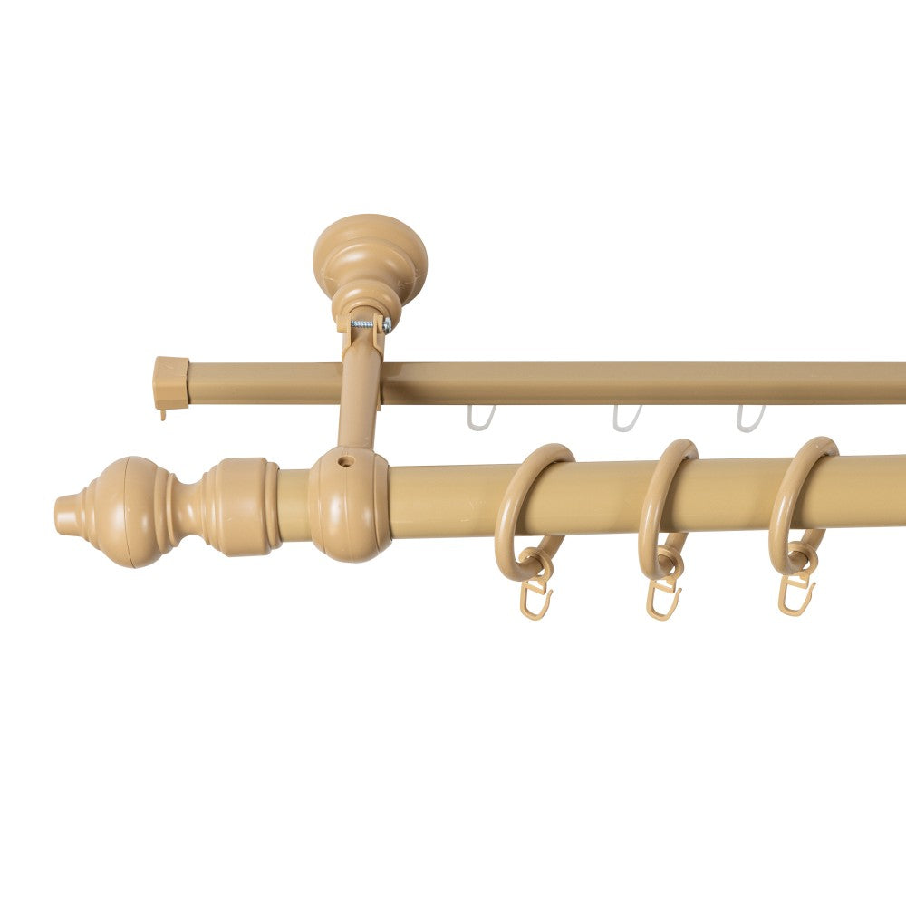 Galerie metal infoliat Filigrano, culoare bej, 300 cm - SINA U INCLUSA
