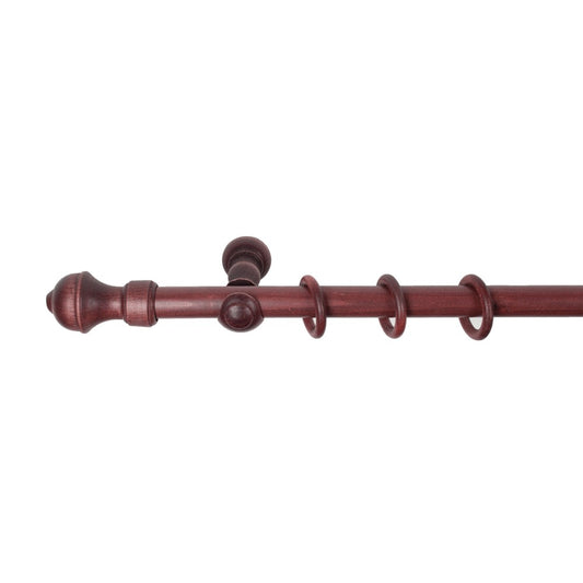Galerie simpla lemn masiv Ares, consola clasica, nuanta mahon, 180 cm - KIT COMPLET