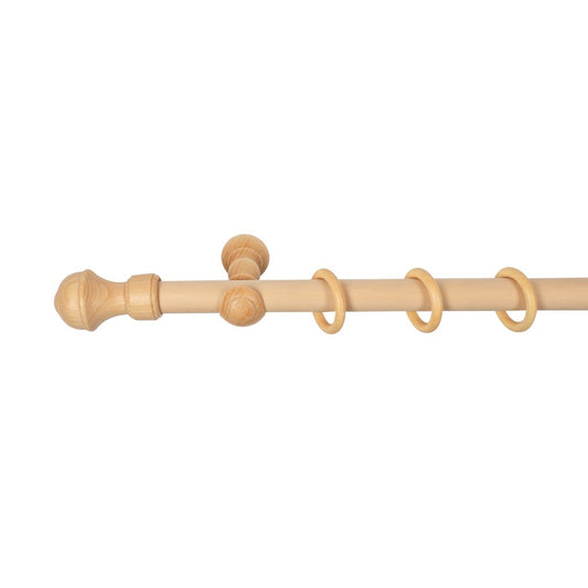 Galerie simpla lemn masiv Ares, consola clasica, nuanta natur, 200 cm - KIT COMPLET