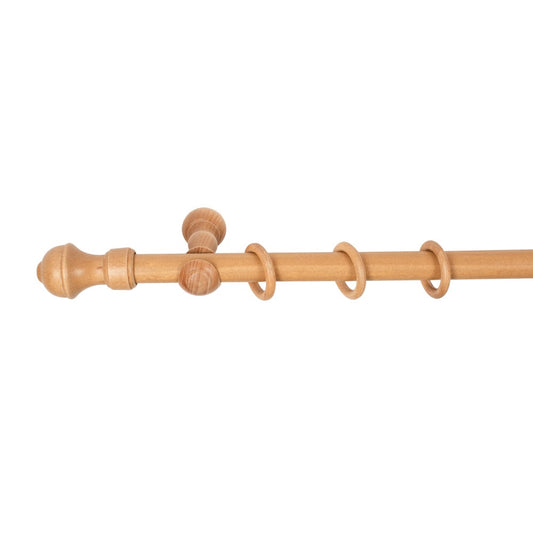 Galerie simpla lemn masiv Ares, consola clasica, nuanta stejar, 280 cm - KIT COMPLET