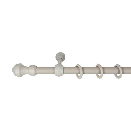 Galerie simpla lemn masiv Ares, consola standard, nuanta gri-antic, 120 cm - KIT COMPLET