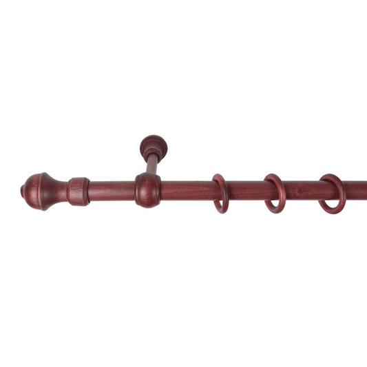 Galerie simpla lemn masiv Ares, consola standard, nuanta mahon, 300 cm - KIT COMPLET