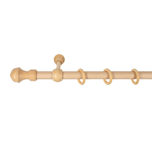 Galerie simpla lemn masiv Ares, consola standard, nuanta natur, 160 cm - KIT COMPLET