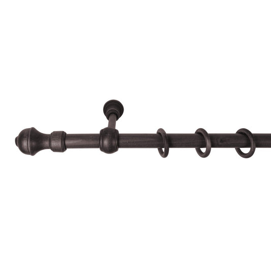 Galerie simpla lemn masiv Ares, consola standard, nuanta wenge, 260 cm - KIT COMPLET