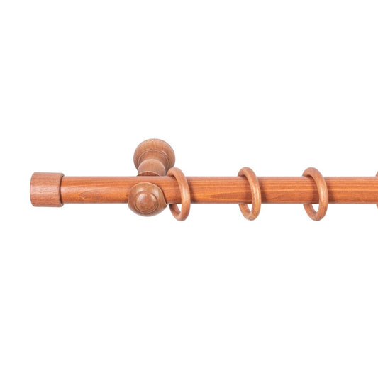 Galerie simpla lemn masiv Cafiro, consola clasica, nuanta cires, 220 cm - KIT COMPLET