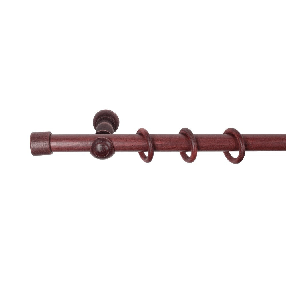 Galerie simpla lemn masiv Cafiro, consola clasica, nuanta mahon, 300 cm - KIT COMPLET