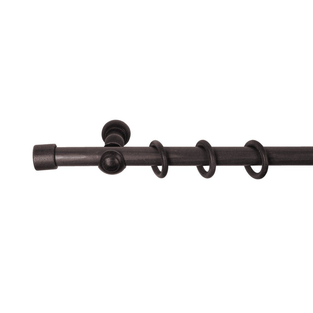 Galerie simpla lemn masiv Cafiro, consola clasica, nuanta wenge, 180 cm - KIT COMPLET
