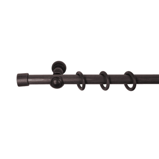 Galerie simpla lemn masiv Cafiro, consola clasica, nuanta wenge, 140 cm - KIT COMPLET