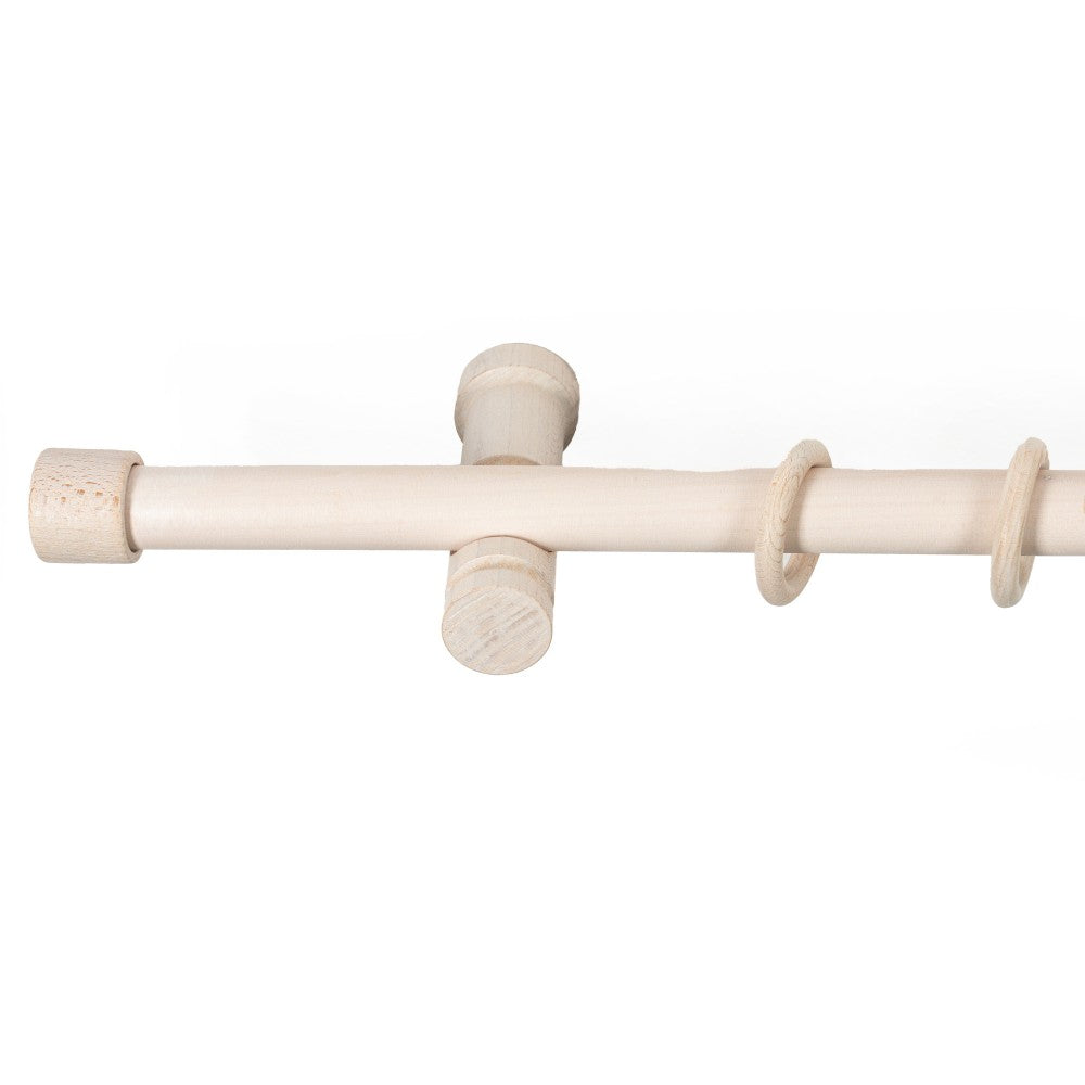 Galerie simpla lemn masiv Cafiro, consola moderna, nuanta alb-antic, 320 cm - KIT COMPLET