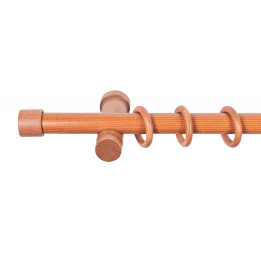 Galerie simpla lemn masiv Cafiro, consola moderna, nuanta cires, 300 cm - KIT COMPLET