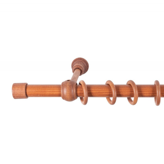 Galerie simpla lemn masiv Cafiro, consola standard, nuanta cires, 200 cm - KIT COMPLET
