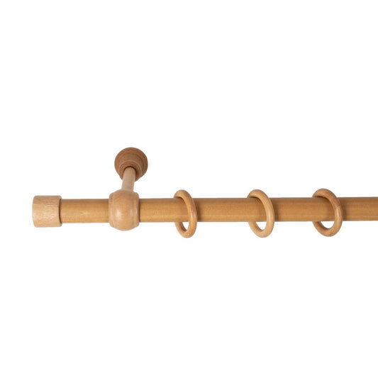 Galerie simpla lemn masiv Cafiro, consola standard, nuanta stejar, 300 cm - KIT COMPLET