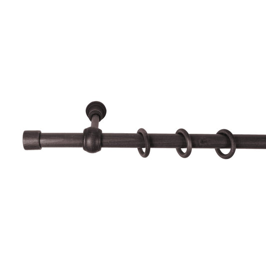 Galerie simpla lemn masiv Cafiro, consola standard, nuanta wenge, 260 cm - KIT COMPLET