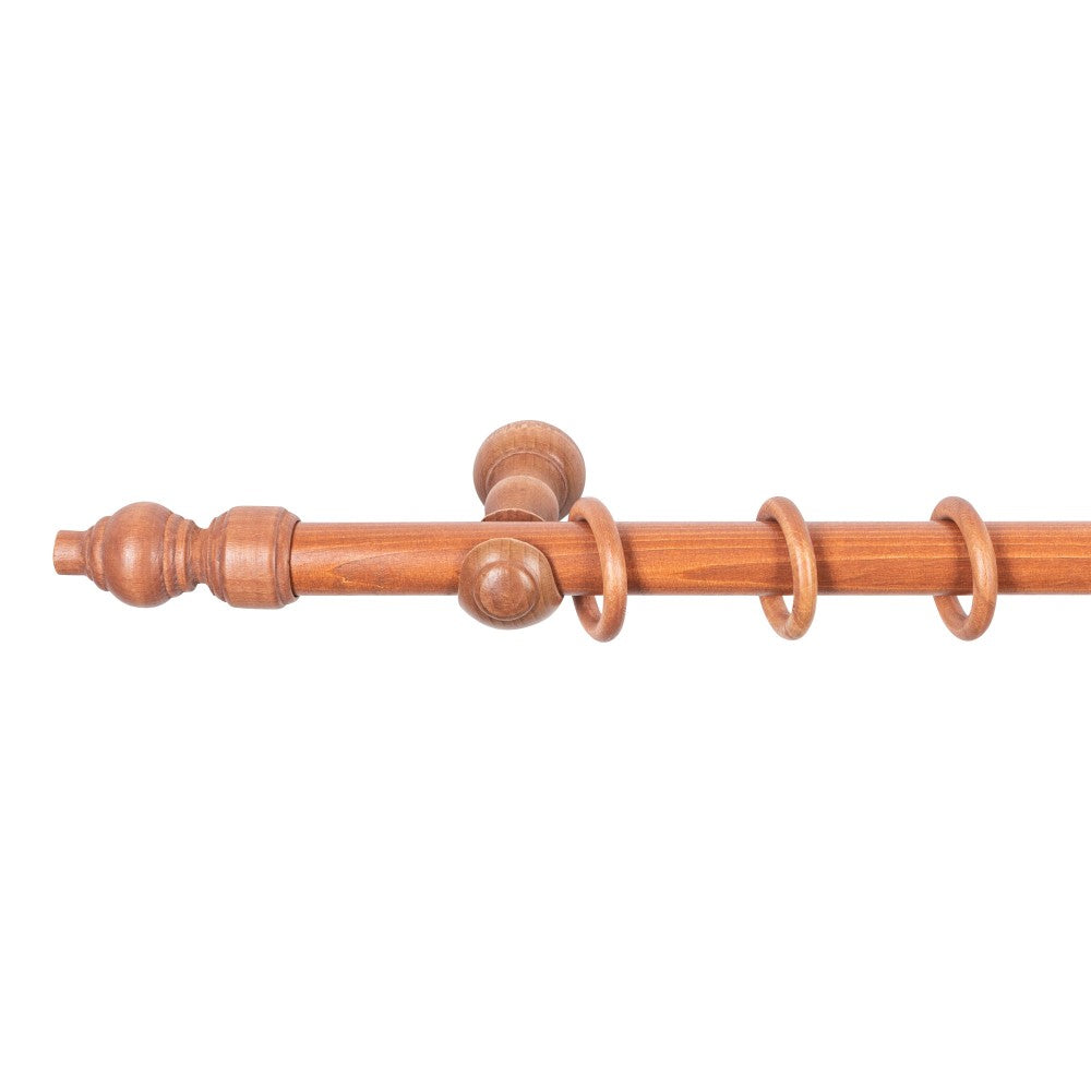 Galerie simpla lemn masiv Filigrano, consola clasica, nuanta cires, 180 cm - KIT COMPLET