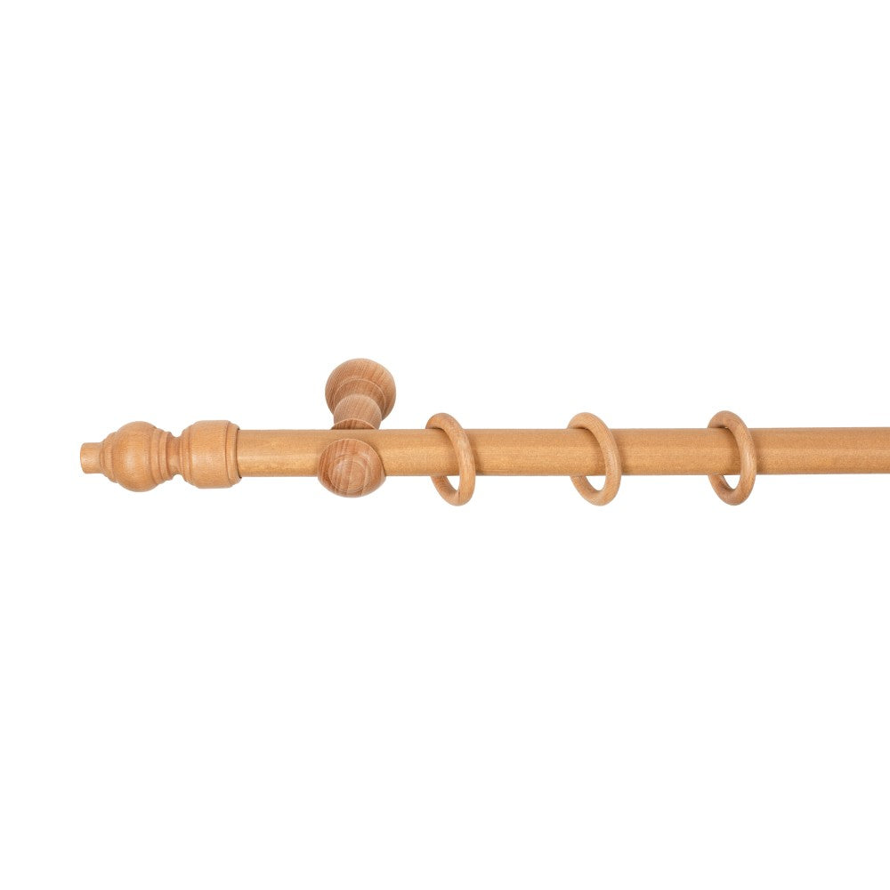 Galerie simpla lemn masiv Filigrano, consola clasica, nuanta stejar, 280 cm - KIT COMPLET