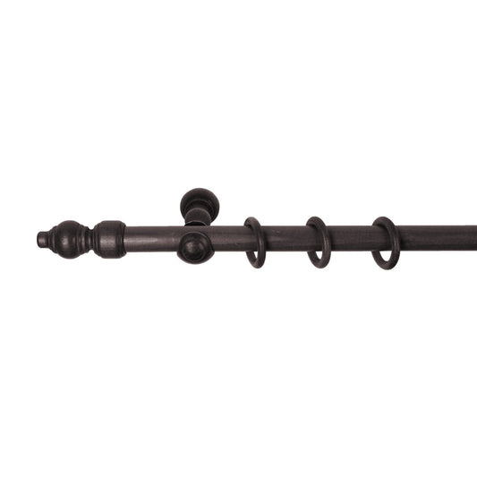 Galerie simpla lemn masiv Filigrano, consola clasica, nuanta wenge, 180 cm - KIT COMPLET