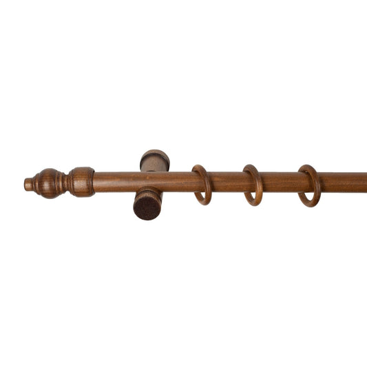 Galerie simpla lemn masiv Filigrano, consola moderna, nuanta nuc, 300 cm - KIT COMPLET