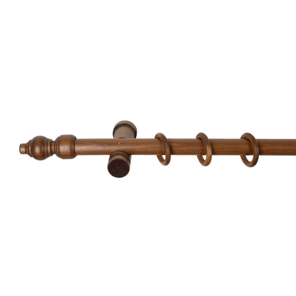 Galerie simpla lemn masiv Filigrano, consola moderna, nuanta nuc, 200 cm - KIT COMPLET