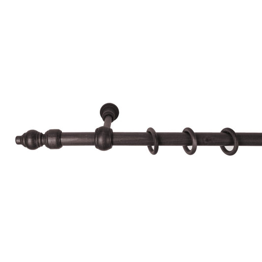 Galerie simpla lemn masiv Filigrano, consola standard, nuanta wenge, 180 cm - KIT COMPLET