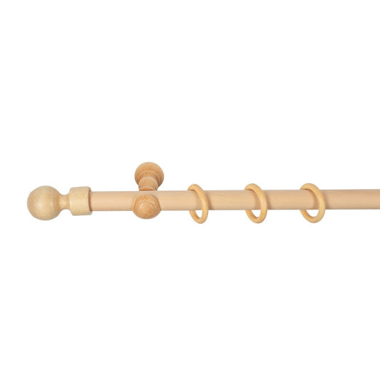 Galerie simpla lemn masiv Giro, consola clasica, nuanta natur, 320 cm - KIT COMPLET