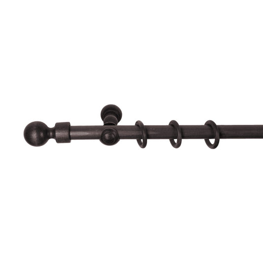 Galerie simpla lemn masiv Giro, consola clasica, nuanta wenge, 180 cm - KIT COMPLET