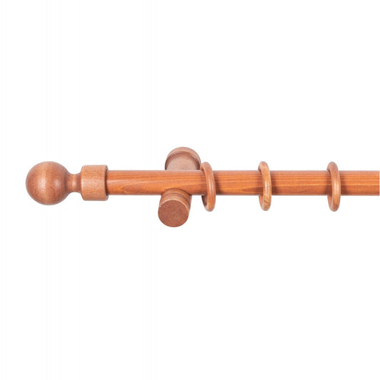 Galerie simpla lemn masiv Giro, consola moderna, nuanta cires, 160 cm - KIT COMPLET
