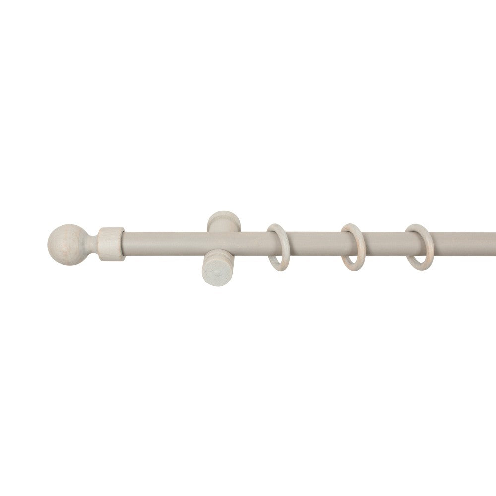 Galerie simpla lemn masiv Giro, consola moderna, nuanta gri-antic, 300 cm - KIT COMPLET