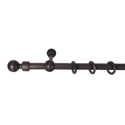 Galerie simpla lemn masiv Giro, consola standard, nuanta wenge, 160 cm - KIT COMPLET