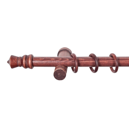 Galerie simpla lemn masiv King, consola moderna, nuanta mahon, 260 cm - KIT COMPLET