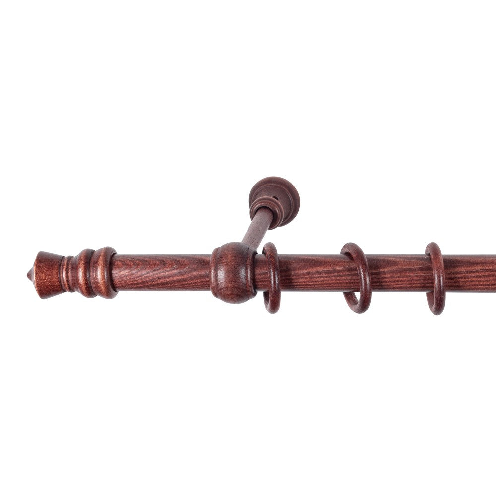 Galerie simpla lemn masiv King, consola standard, nuanta mahon, 260 cm - KIT COMPLET