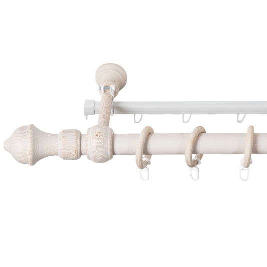 Galerie simpla lemn masiv Ares, nuanta alb-antic, 180 cm - SINA U INCLUSA