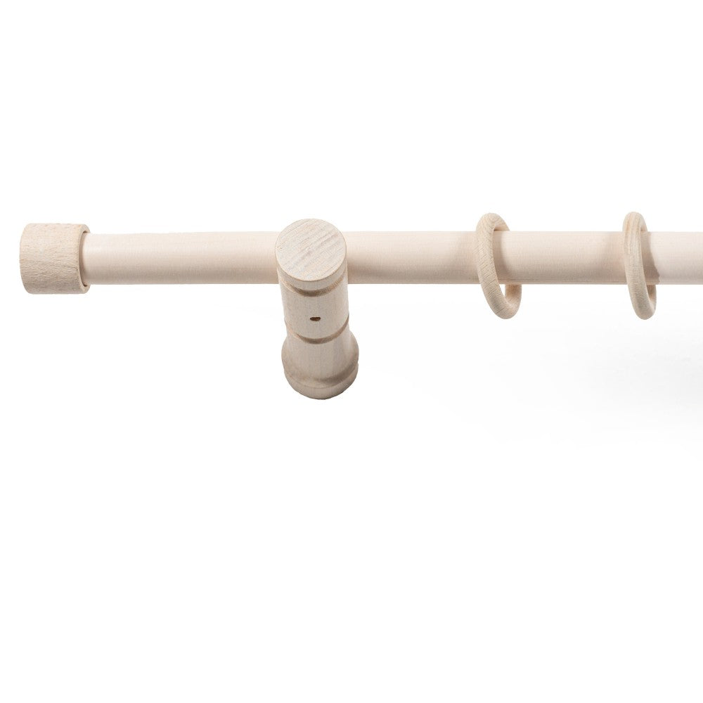 Galerie simpla lemn masiv Cafiro, consola moderna, nuanta alb-antic, 160 cm - KIT COMPLET